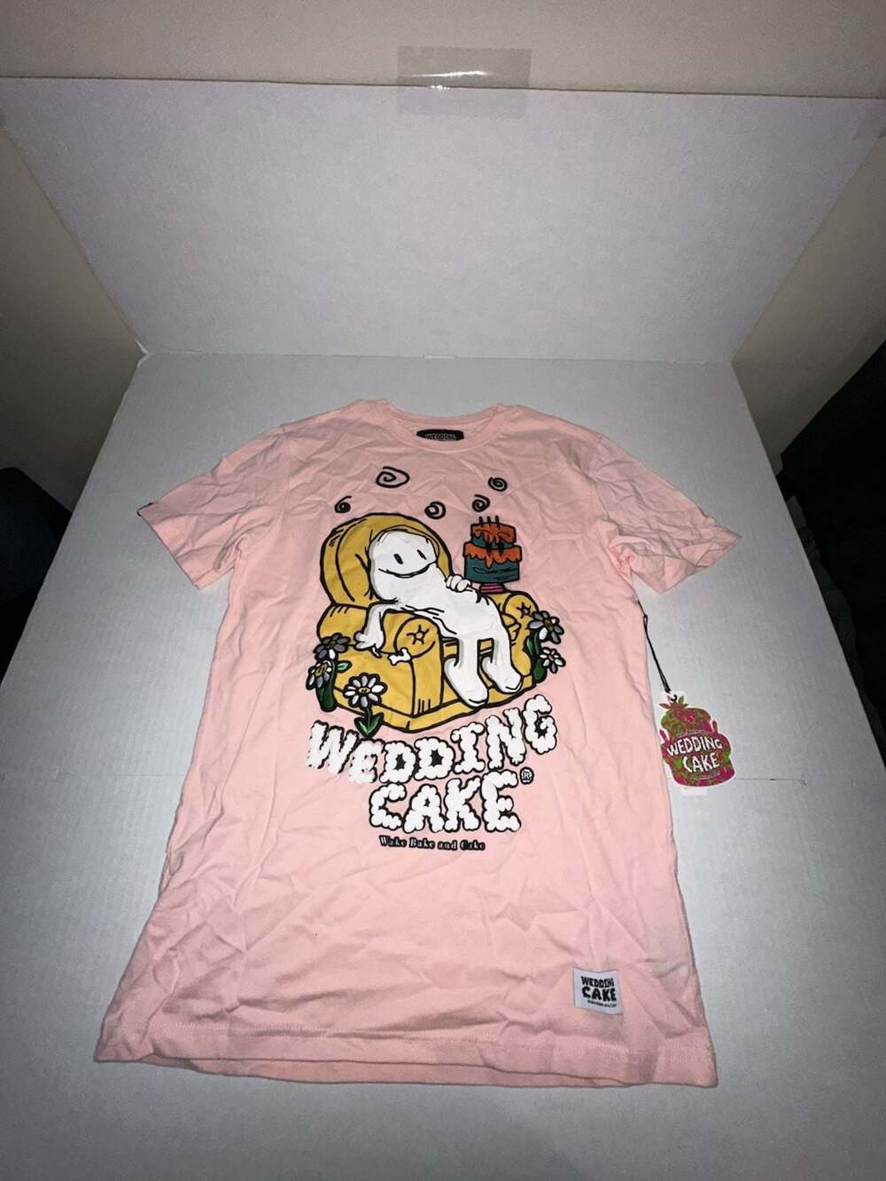 Wedding Cake Wake Bake and Cake Graphic T-Shirt